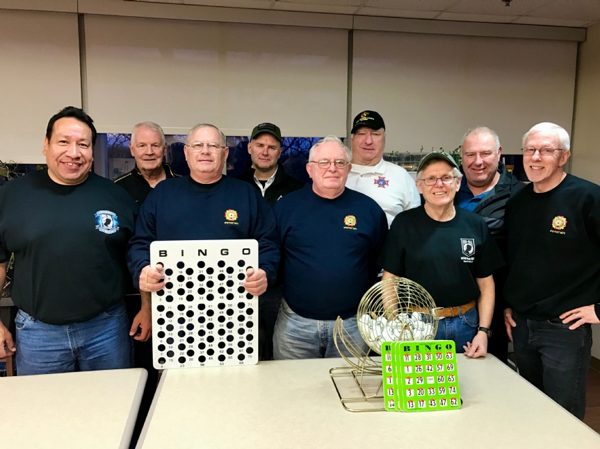 March Bingo at the Des Moines VA Hospital hosted by VFW Post 8879 members was a lively event enjoyed by all.